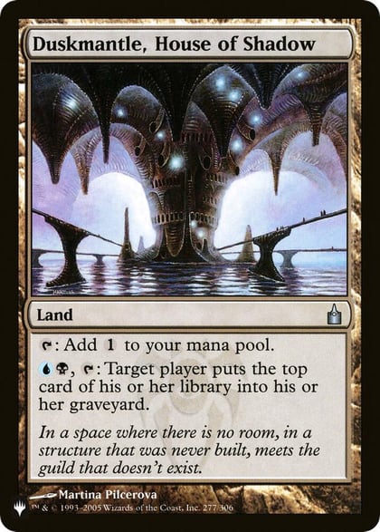 Duskmantle, House of Shadow, The List Reprints 277/306