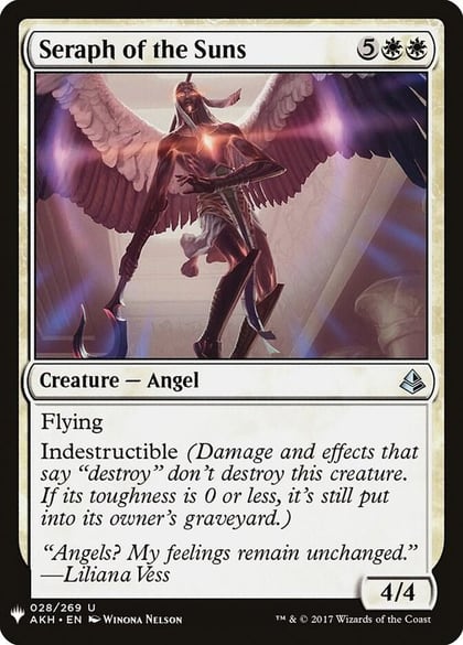Seraph of the Suns, The List Reprints 28