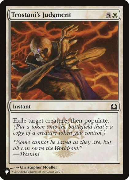 Trostani's Judgment, The List Reprints 28/274
