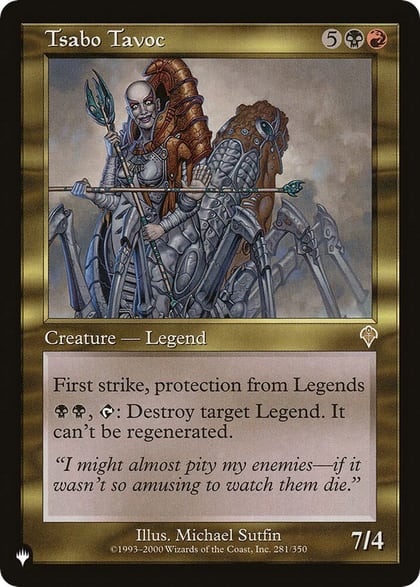 Tsabo Tavoc, The List Reprints 281/350