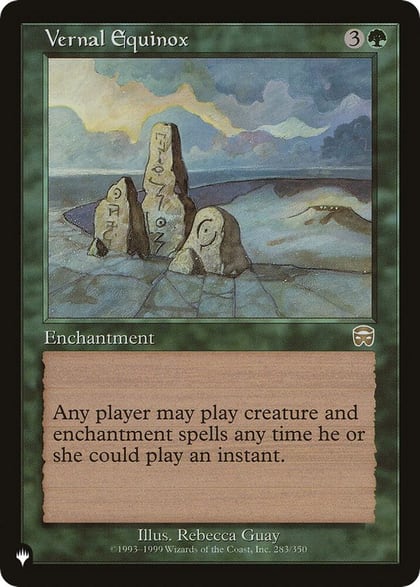 Vernal Equinox, The List Reprints 283/350