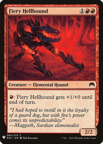 Fiery Hellhound, The List Reprints 284