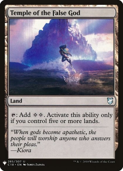 Temple of the False God (C18), The List Reprints 285