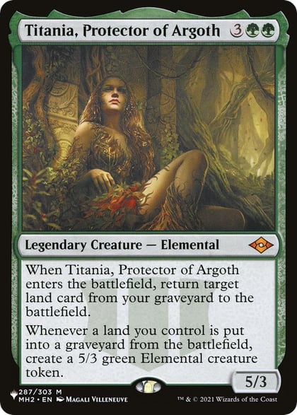 Titania, Protector of Argoth, The List Reprints 287/303