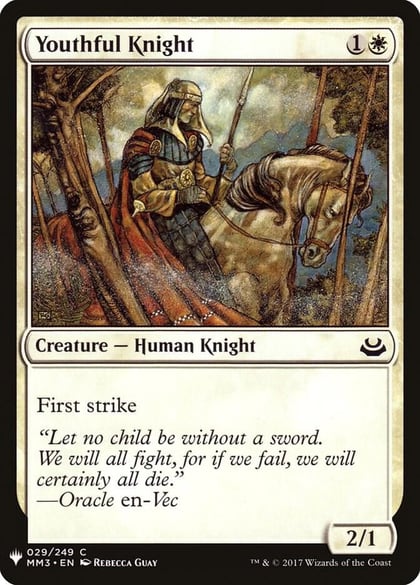 Youthful Knight, The List Reprints 29