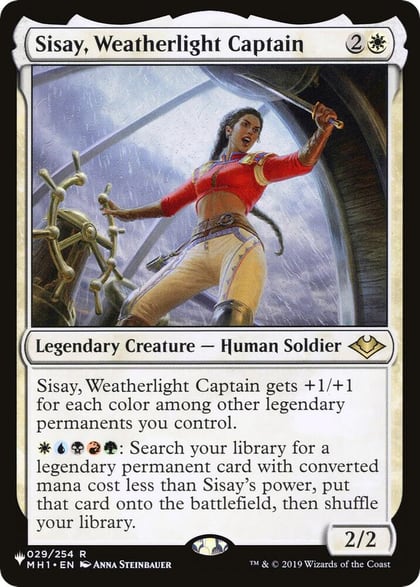 Sisay, Weatherlight Captain, The List Reprints 29