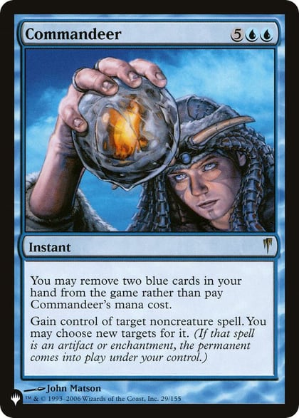 Commandeer, The List Reprints 29/155