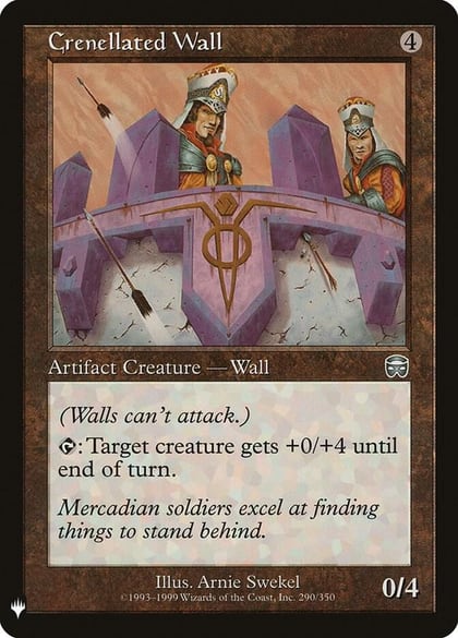 Crenellated Wall, The List Reprints 290