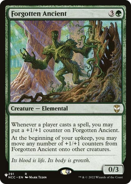 Forgotten Ancient (NCC), The List Reprints 291/093