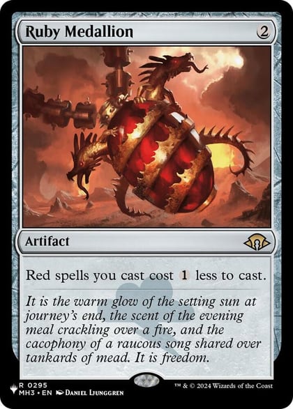 Ruby Medallion, The List Reprints 295