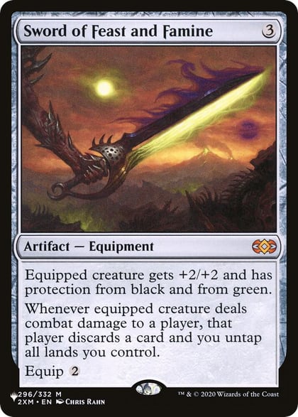 Sword of Feast and Famine, The List Reprints 296/332