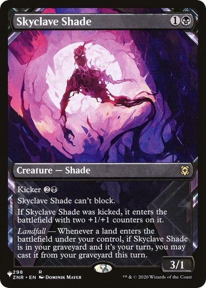 Skyclave Shade (Showcase), The List Reprints 298/280