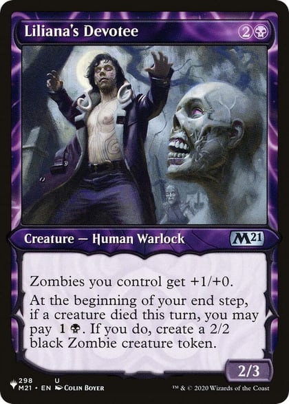 Liliana's Devotee (Showcase), The List Reprints 298/274