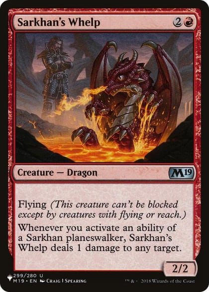 Sarkhan's Whelp, The List Reprints 299/280