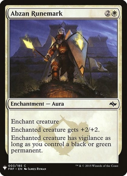 Abzan Runemark, The List Reprints 3