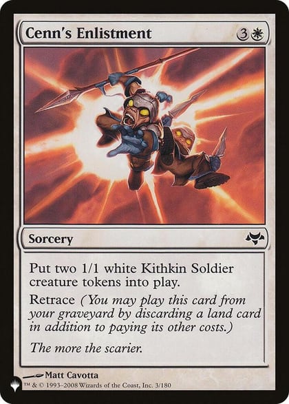 Cenn's Enlistment, The List Reprints 3/180