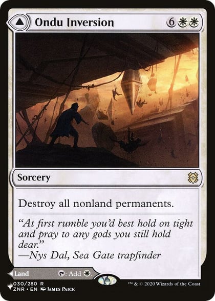 Ondu Inversion, The List Reprints 30