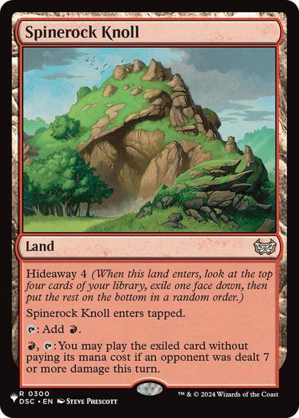 Spinerock Knoll (DSC), The List Reprints 300