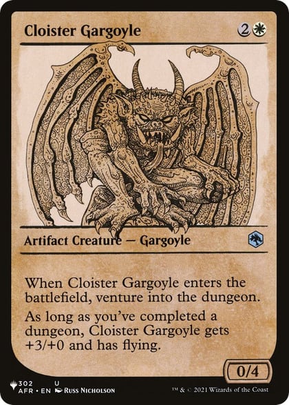 Cloister Gargoyle (Showcase), The List Reprints 302/281