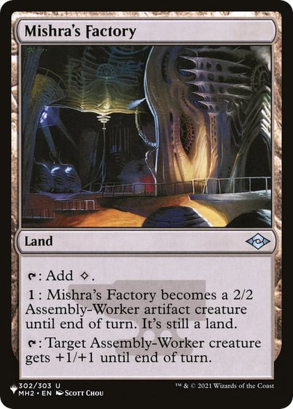 Mishra's Factory (MH2), The List Reprints 302/303