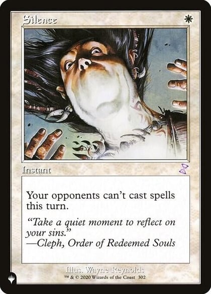 Silence, The List Reprints 302/289