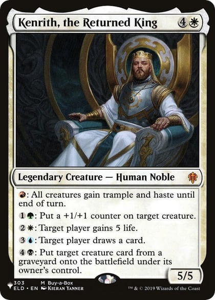 Kenrith, the Returned King, The List Reprints 303/269