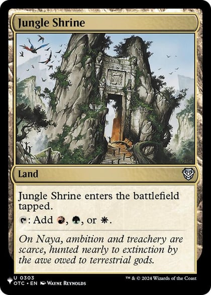 Jungle Shrine (OTC), The List Reprints 303
