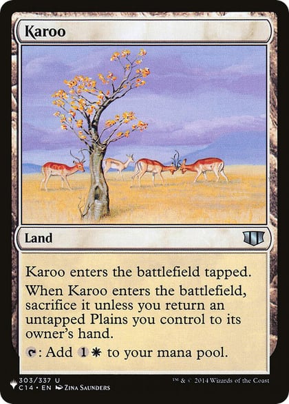 Karoo (C14), The List Reprints 303/337