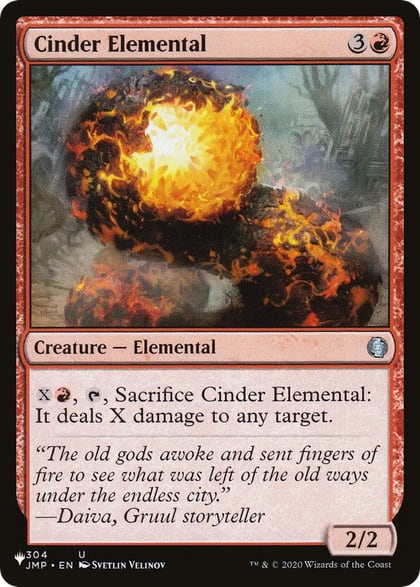 Cinder Elemental, The List Reprints 304/078