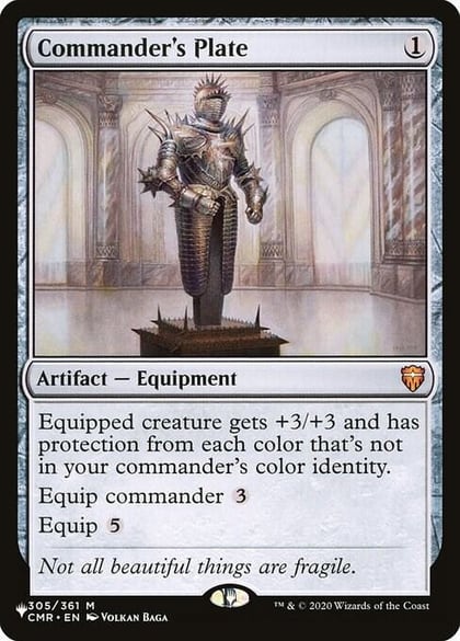 Commander's Plate, The List Reprints 305/361