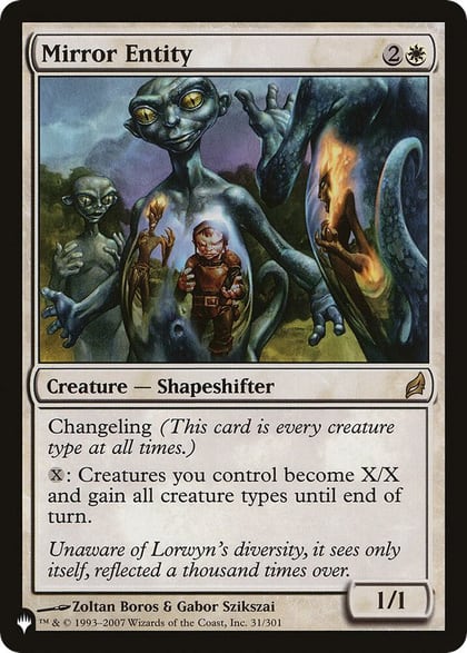 Mirror Entity (LRW), The List Reprints 31/301