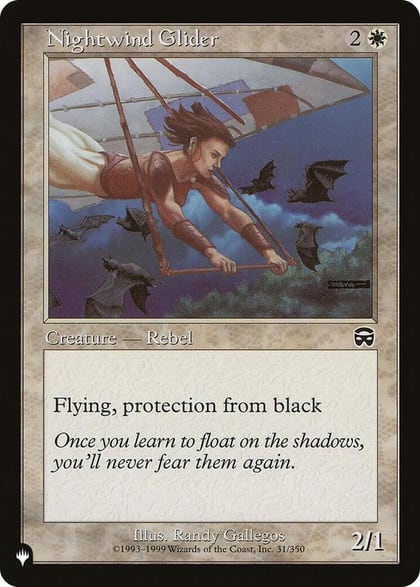 Nightwind Glider, The List Reprints 31/350