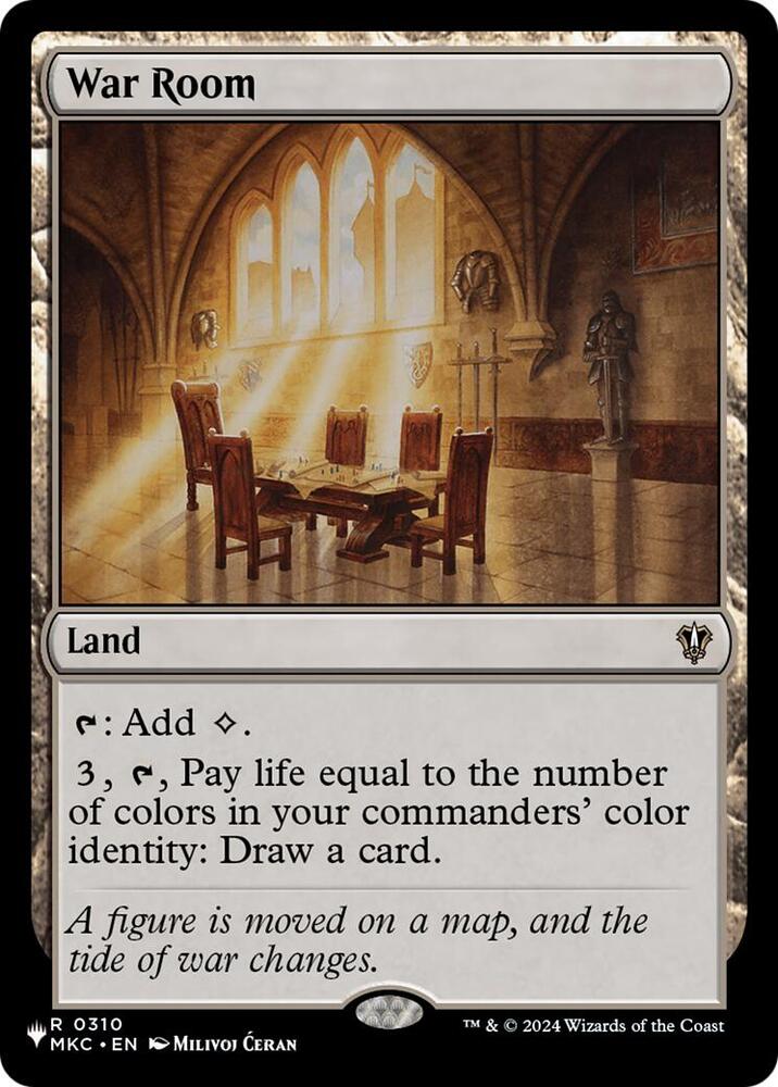 War Room (MKC), The List Reprints 310