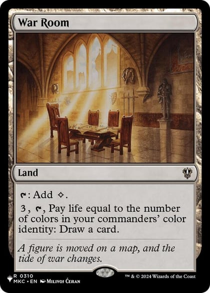 War Room (MKC), The List Reprints 310