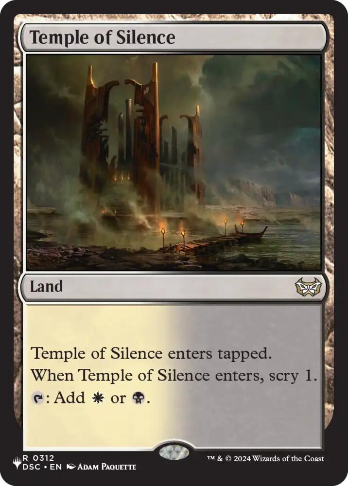 Temple of Silence, The List Reprints 312