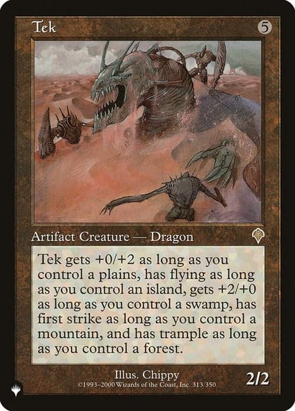 Tek, The List Reprints 313/350