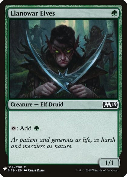 Llanowar Elves, The List Reprints 314