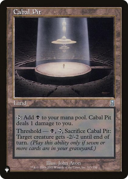 Cabal Pit, The List Reprints 315/350
