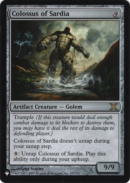 Colossus of Sardia, The List Reprints 317/383