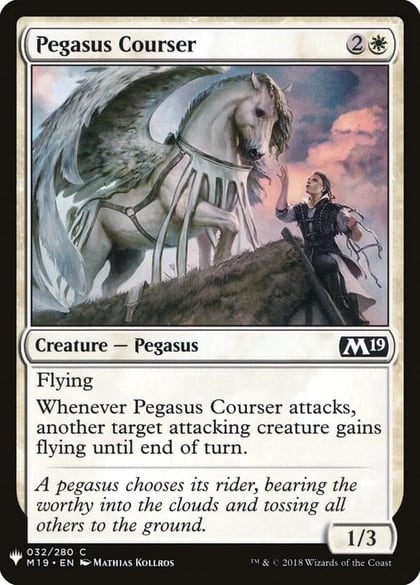 Pegasus Courser, The List Reprints 32