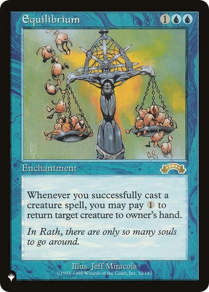 Equilibrium, The List Reprints 32/143