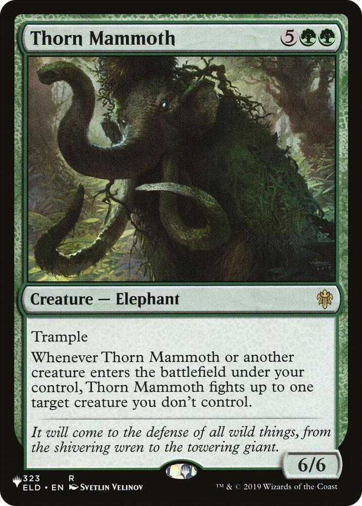Thorn Mammoth, The List Reprints 323/269