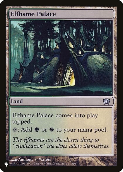 Elfhame Palace, The List Reprints 324/350