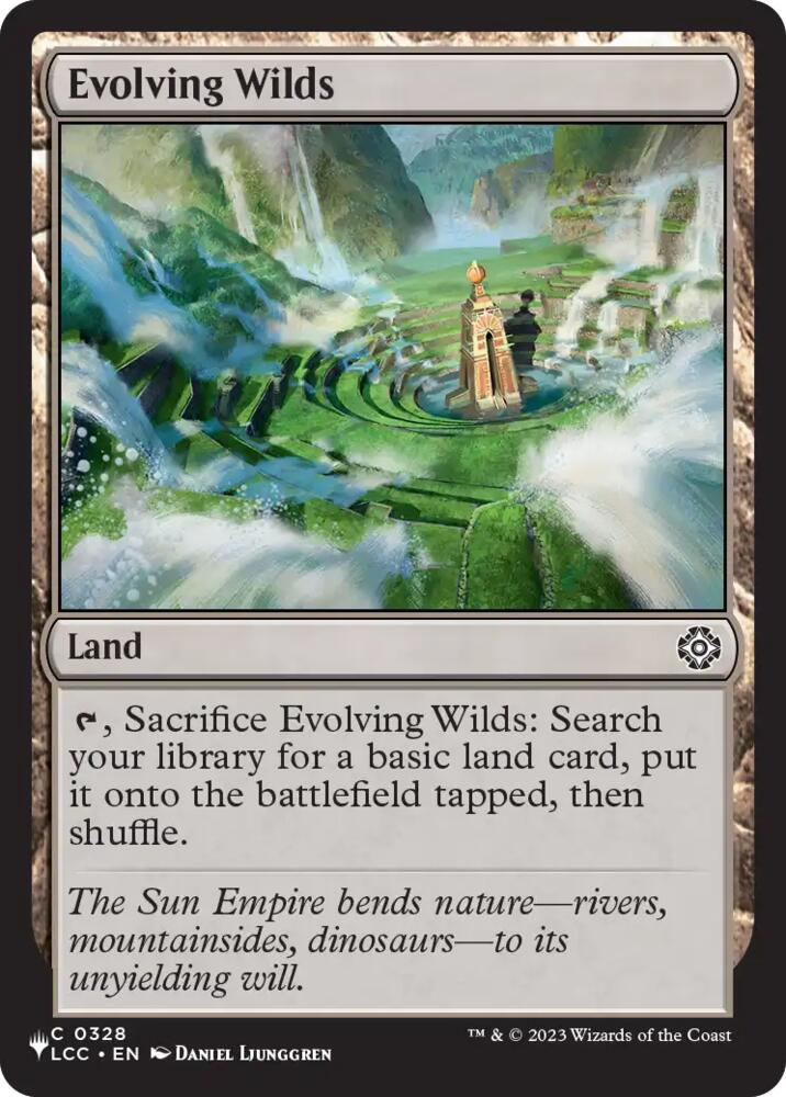 Evolving Wilds (LCC), The List Reprints 328