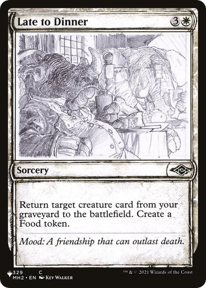 Late to Dinner (Showcase), The List Reprints 329/303