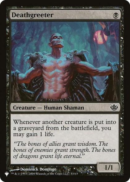 Deathgreeter, The List Reprints 33/63