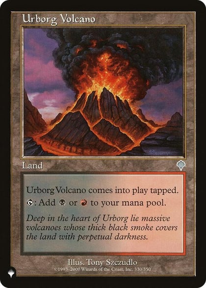 Urborg Volcano, The List Reprints 330/350