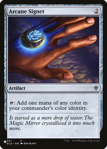 Arcane Signet (ELD), The List Reprints 331