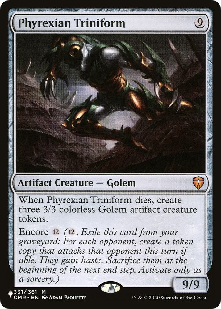 Phyrexian Triniform, The List Reprints 331/361