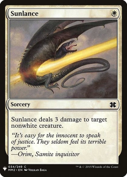 Sunlance, The List Reprints 34